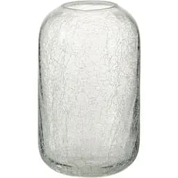 Ваза подсвечник J-line стеклянная с эффектом разбитого стекла 20 см (36155)