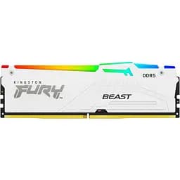 Память для ПК Kingston DDR5 32 ГБ 5600 FURY Beast Белый RGB XMP