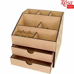 Декоративний комод-органайзер Rosa Talent 2 шухляди МДФ 22.5х22.5х22.5 см - мініатюра 2