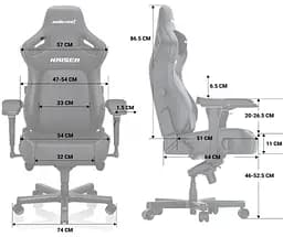 Ігрове крісло Anda Seat Kaiser 4 Size XL Maroon Premium PVC (AD12YDDC-XLL-20-A-PV/C) - мініатюра 6