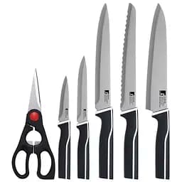 Набір ножів Bergner Kyoto чорний з білим (BG-8986-MM)