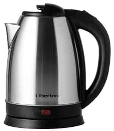Електрочайник Liberton LEK-6800, Inox, 1500W, 1.8л, дисковий, нержавіюча сталь/пластик, індикатор рівня води, захист від перегріву, захист від включення без води