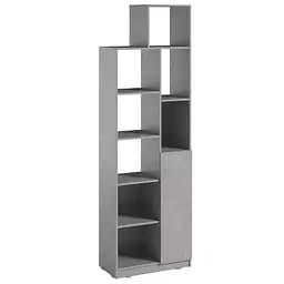 Стеллаж Moreli Paul FPA-0002 с открытыми полками и дверцей 680х2170х370 мм Бетон Тефра