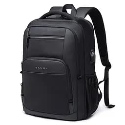 Рюкзак міський Bange BG-1921 22л ранець з відсіком для ноутбука до 15.6'' USB-роз'єм Black (19376)