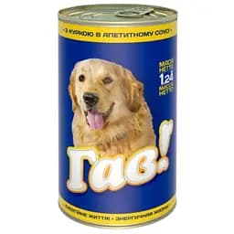 Влажный корм для взрослых собак Гав с курицей в аппетитном соусе 1.24 кг (B2110106)