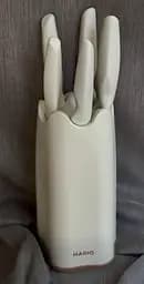 Универсальный набор 5 кухонных ножей нержавеющая сталь с подставкой бакелит для кухни Magio MG-1125 Бежевый