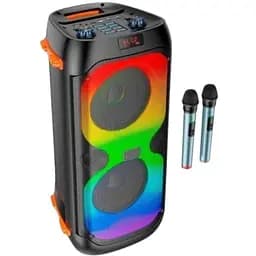 Портативна колонка XPRO BS53 валіза 30Вт USB SD FM радіо Bluetooth 2 мікрофони ДК (41918-BS53_3201)