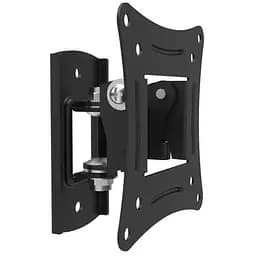 Настенный крепеж LCD/Plasma TV 15-28" Walfix R-243B черный, VESA 100x100, до 15 кг, поворот на 60°, наклон от -5° до +15°,