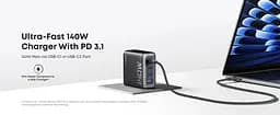 Зарядний пристрій Anker Laptop GaN 140W 4 порти (B2697GZ1) чорний - мініатюра 3