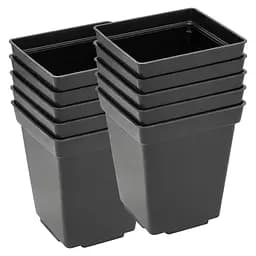 Горщик для розсади із товстою стінкою 0.5 л, набір 10 шт. Чорний 88385