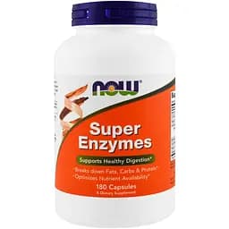 Натуральна добавка Now Super Enzymes 180 капсул