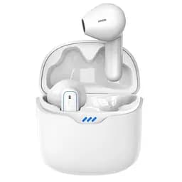 Слуховий апарат AIMED Hearing Aid NO-EARBUDS Series P18 з підключенням Bluetooth та кейсом для зарядки колір білий