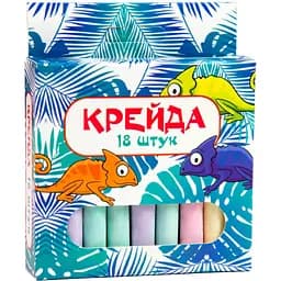 Крейда кольорова Strateg маленька кругла 18 шт. (50107)