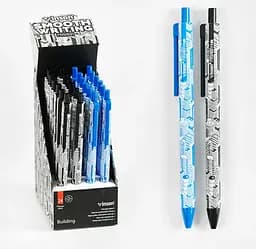 Ручка автоматична BUILDING F6/D 35320 Vinson Fashion 0,5мм, кулькова синя, ціна за 1 штуку (6900068353206)