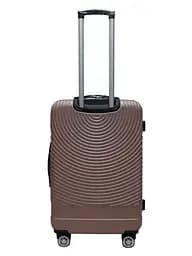 Валіза середня M ABS-пластик Worldline Airtex 652 69×45×29см 88л Рожеве золото