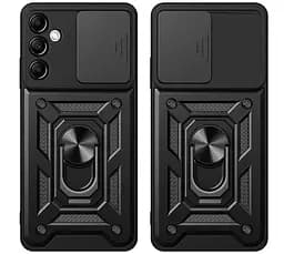 Чохол Primo Shockproof для Samsung Galaxy S26 (SM-S942) протиударний, з підставкою і шторкою камери Black - мініатюра 3