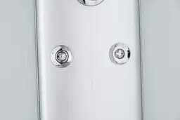 Душовий бокс з гідромасажем Mixxus Strong SBH01-90x90x215-GR Satin з високим піддоном MI6889, Хром матовый, тонований, хром матовий - мініатюра 3