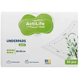 Пелюшки для малюків ActiLife Med Basic 60 х 60, 30 шт (4820174981471)
