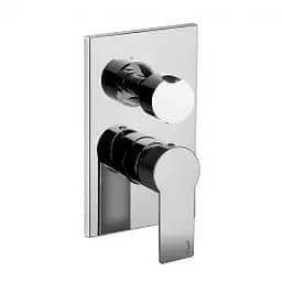 Смеситель для душа на 3 потребителя Paffoni Tango с металлической накладкой chrome TA019CR/M, Хром