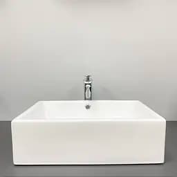 Умивальник VBI Castello white накладний VBI-012901, Білий - мініатюра 5