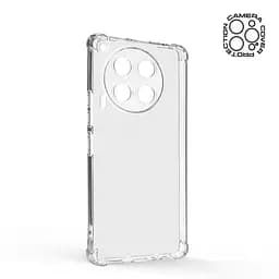 Прозрачный чехол для TECNO Camon 30 (CL6) с защитой камеры и усиленными бортами, тонкий, силиконовый, бесцветный, ударопрочный, противоударный бампер с закрытой камерой, ArmorStandart (ARM77194) - мініатюра 2