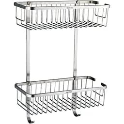 Полка прямая двойная Globus Lux SQ9488, Нержавеющая сталь