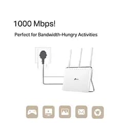 Адаптер Powerline TP-Link Powerline TL-PA7017P AV1000, 1xGE, Розетка (TL-PA7017P) - мініатюра 7