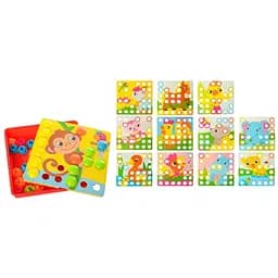 Мозаика Limo Toy Наземные жители 12 картинок 35 фишек SK 0003AB