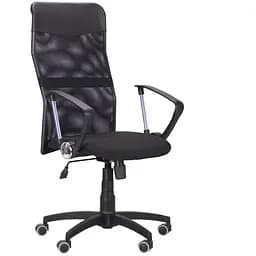 Кресло Ultra сиденье А-21/спинка Сеть черная, вставка Скаден черный