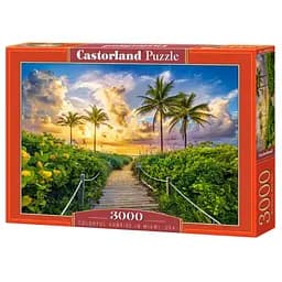 Пазл Castorland Цветной восход солнца в Майами США 3000 эл. (C-300617)