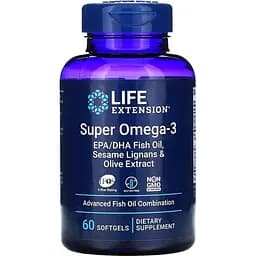 Жирные кислоты Life Extension Super Omega-3 60 капсул