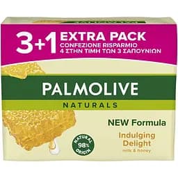 Мило Palmolive Натурель Молочко та Мед 3+1 90 г
