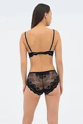 Жіночі трусики PATRICIA 019 211 08 Effetto Lingerie чорний-піон 46/2XL - мініатюра 4