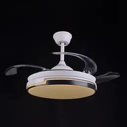 Люстра Brille вентилятор з пультом LED 72W WW WH (BKL-903S/2) - мініатюра 4