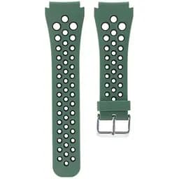 Силиконовый перфорированный ремешок Watchbands для Samsung Galaxy Watch 3 45mm Samsung Gear S3 - зелено-черный (WB008GREENBLACK-2021-5)