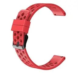 Ремінець для Xiaomi Haylou RS4 Plus (LS11) - червоний ширина кріплення 20мм силікон Watchbands double (W39-5WB87714746) - мініатюра 2
