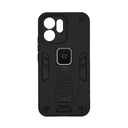 Чехол для OPPO Reno14 F 5G/Reno14 FS 5G, Proover, черный, с подставкой и магнитом, противоударный, ударопрочный, бронированный, панель-накладка, защита всего корпуса, термополиуретан (TPU) + поликарбонат (PC), ArmorStandart (ARM87173)
