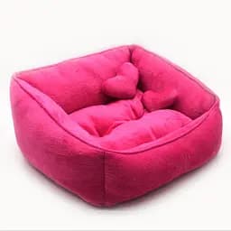 Лежак для котів та собак Zoo-hunt Ніжність рожевий №1 300х370х220 мм