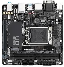Материнська плата LGA1700, Gigabyte H610I, H610, 2xDDR5, Int.Video(CPU), 4xSATA3, 1xM.2, 1xPCI-E 4.0 x16, ALC997, Intel GLan, 4xUSB3.2/6xUSB2.0, VGA/HDMI/2xDP, Mini-ITX - мініатюра 4