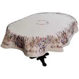 Скатерть Прованс Лавандовый сад овальная 136х240 см (44184)
