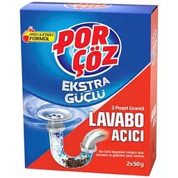 Средство для прочистки труб Porcoz гранулированное 100 г (2 шт. x 50 г)