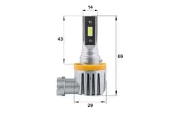 Комплект світлодіодних ламп Sho-Me F3 H11 20W - мініатюра 2