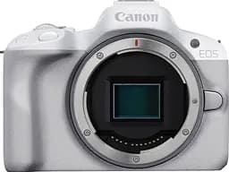 Бездзеркальний фотоапарат Canon EOS R50 Kit RF-S 18-45mm f4.5-6.3 IS STM White (5812C013) [88977] - мініатюра 3