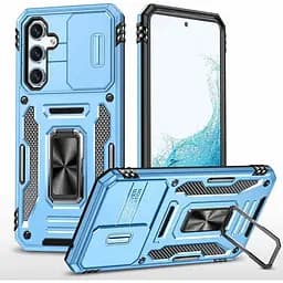 Чохол Epik ударостійкий Camshield Army Ring для Samsung Galaxy A35/A55 Блакитний/Light Blue