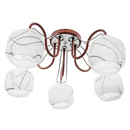 Люстра стельова Brille в спальню E27 60W BR (LK-610C/5)