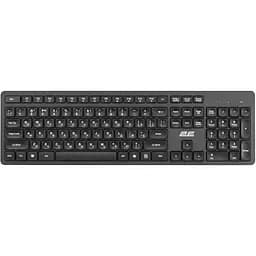 Клавіатура бездротова 2E KS260, Black, USB 2.4GHz, вологостійка, до 10 м, 1xAAA (2E-KS260WB)