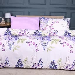 Пододеяльник MirSon Ranforce Elite 17-0723 Purple Flowers 175х210 см фиолетовый (2200010687675)