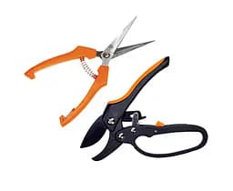 Набор садовых инструментов Polax секатор храповый и садовые ножницы 190 мм (770-17)