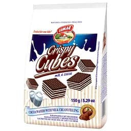 Цукерки вафельні міні Lumar Milanea з какао-молочною начинкою 150 г