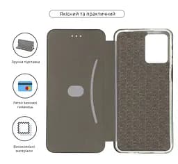 Чехол-книжка для Motorola G13/G23, G-Case, черный, кожаный чехол-книжка из экокожи (PU) и TPU, с магнитом, с подставкой и вместительным кардхолдером, противоударный, защита всего корпуса, ArmorStandart (ARM66152) - мініатюра 3